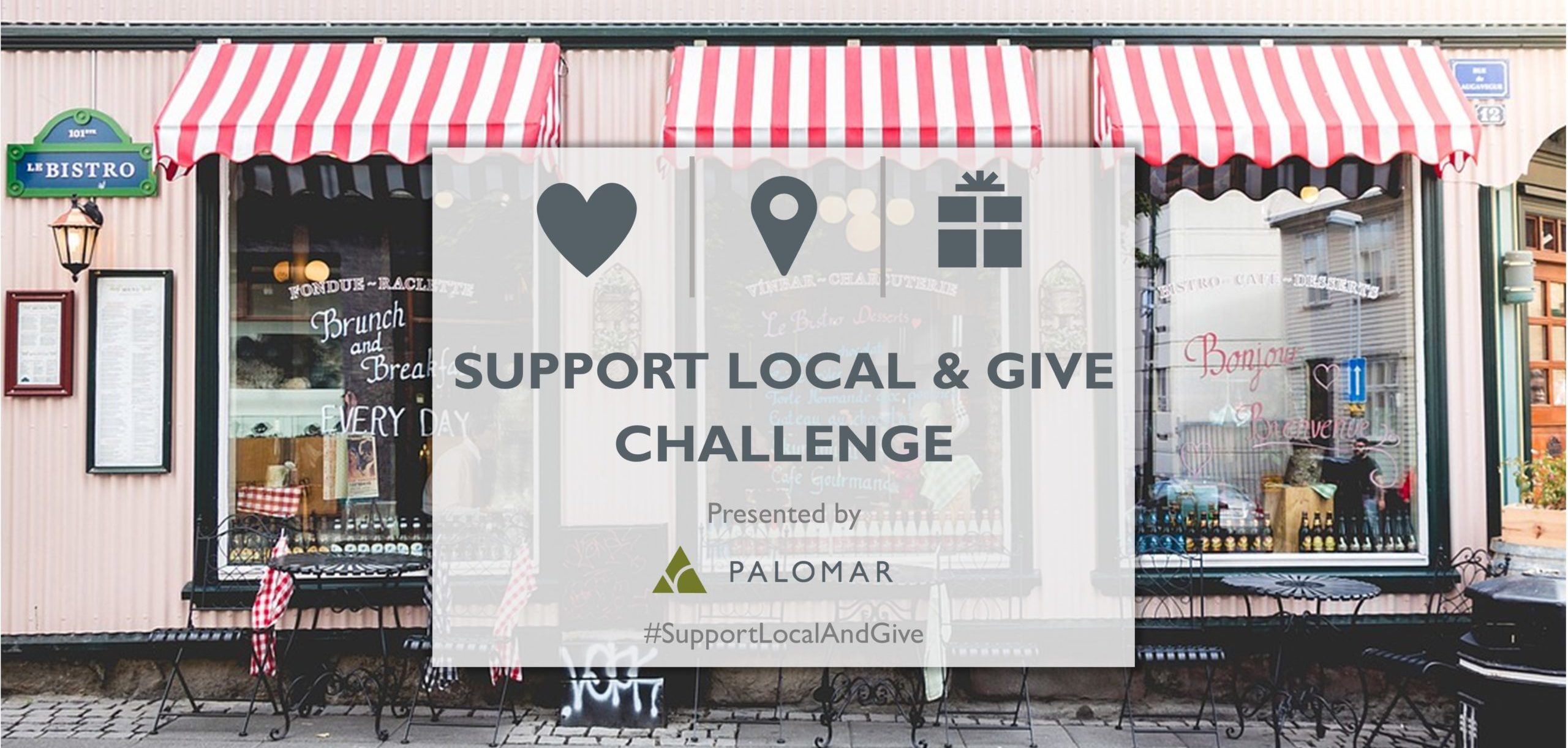 support local and give